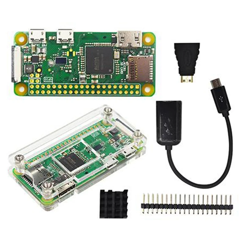 Стартовый набор для Raspberry Pi Zero W + акриловый чехол + радиатор + 2x20 контакта, гпио-разъем лучше, чем Raspberry Pi Zero 1,3
Стартовый набор для Raspberry Pi Zero W + акриловый чехол + радиатор + 2x20 контакта, гпио-разъем лучше, чем Raspberry Pi Zero 1,3
