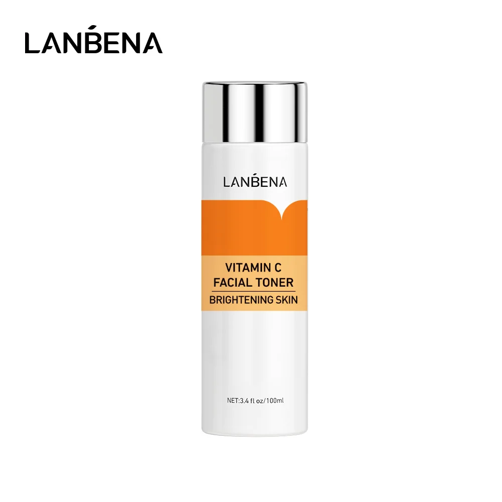 

LANBENA Vitamin C Facial Toner Tender Bright Skin Whitening Moisturizing Fading Dark Spots Anti-aging Anti-wrinkle Essence 100ML