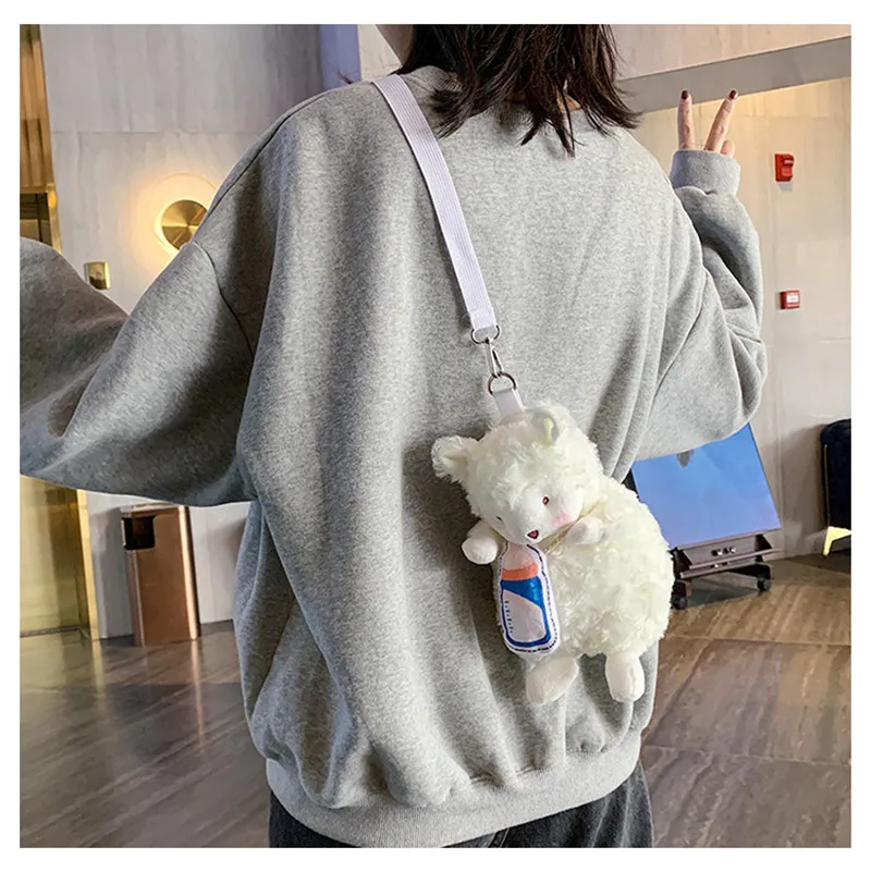 Small wool velvet women shoulder bag cartoon doll messenger bag Japanese cute girl shoulder phone bag
Small wool velvet women shoulder bag cartoon doll messenger bag Japanese cute girl shoulder phone bag