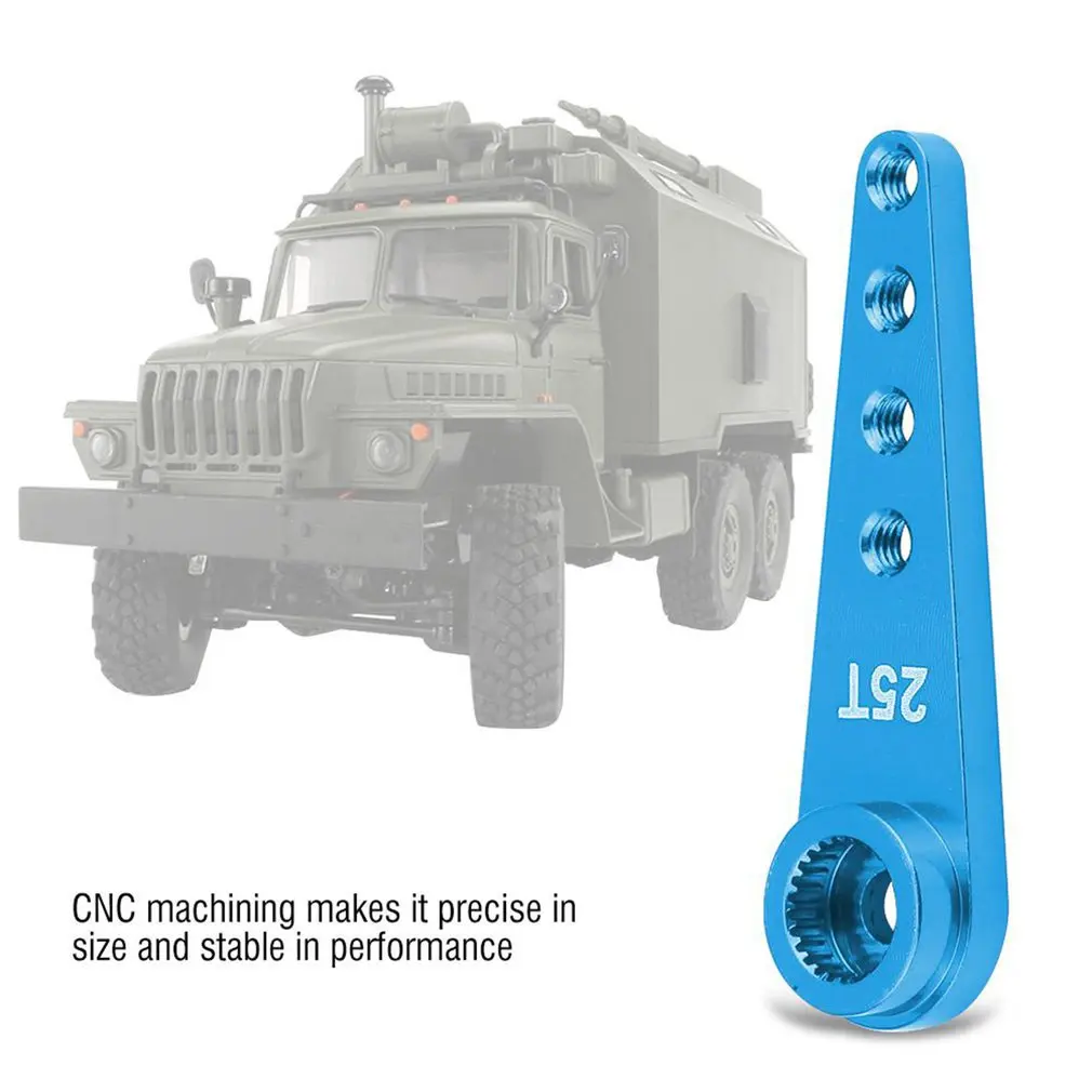 CNC Machining Aluminium Alloy 25T Servo Arm For WPL 1627 1/10 RC Truck Upgrade Parts Remote Control Accessories High Quality
CNC Machining Aluminium Alloy 25T Servo Arm For WPL 1627 1/10 RC Truck Upgrade Parts Remote Control Accessories High Quality