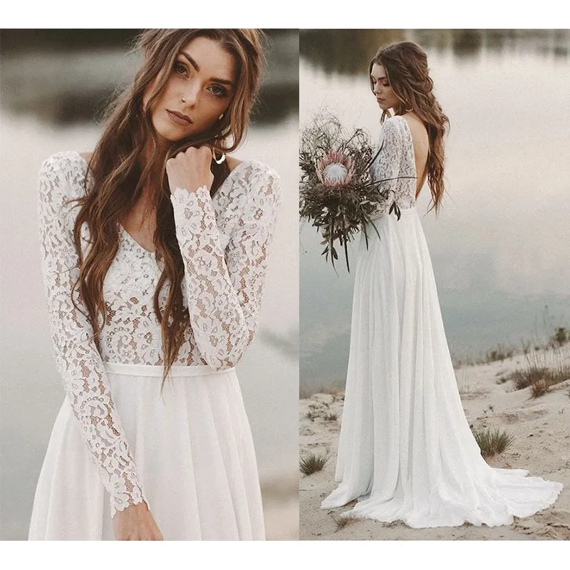 2022 New Lace Wedding Dress V Neck Simple Bridal Dress Sexy Backless Village Wedding Dress Bridal Gown Simple Style
2022 New Lace Wedding Dress V Neck Simple Bridal Dress Sexy Backless Village Wedding Dress Bridal Gown Simple Style