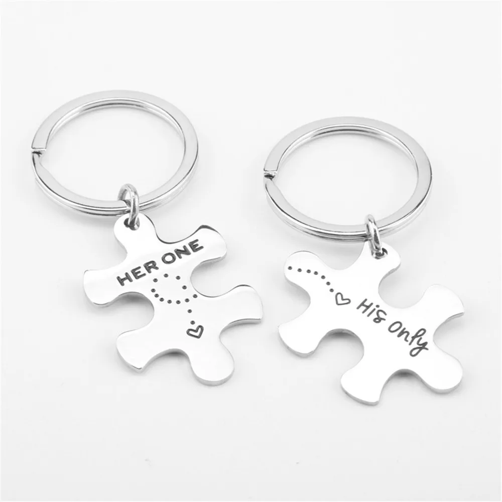 Her One His Only Couples Keychain Lettering Puzzle Car Key Ring Lovers Jewelry 1 Pair Trinkets Auto Key Chain Valentine Gift New
Her One His Only Couples Keychain Lettering Puzzle Car Key Ring Lovers Jewelry 1 Pair Trinkets Auto Key Chain Valentine Gift New