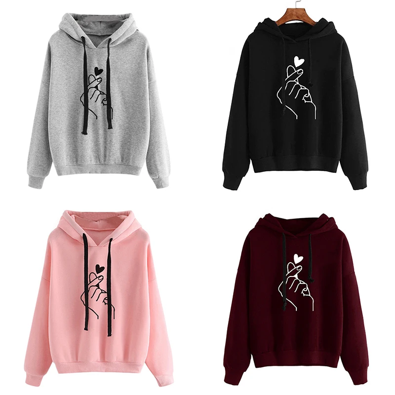 Love Heart Finger Women's Sweatshirts Harajuku Sweatshirts and Hoodies Casual Streetwear Girls Hood Long Sleeve Tracksuit
Love Heart Finger Women's Sweatshirts Harajuku Sweatshirts and Hoodies Casual Streetwear Girls Hood Long Sleeve Tracksuit