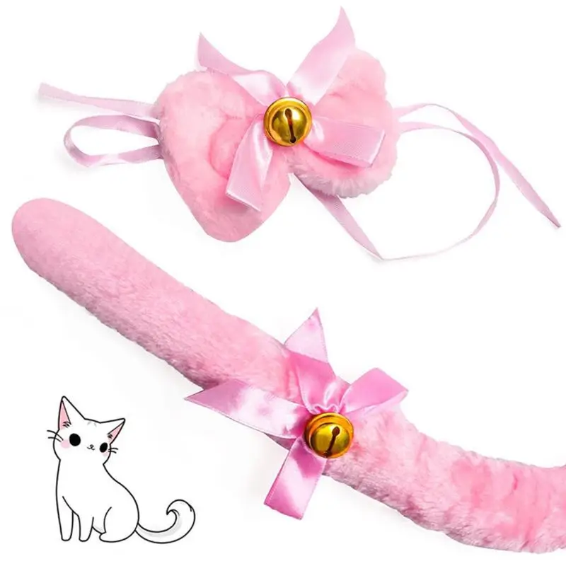 Women Lady Cat Kitty Maid Cosplay Costume Set Plush Ear Bell Headband Bowknot Collar Choker Tail Paws Gloves Anime Lolita Props
Women Lady Cat Kitty Maid Cosplay Costume Set Plush Ear Bell Headband Bowknot Collar Choker Tail Paws Gloves Anime Lolita Props