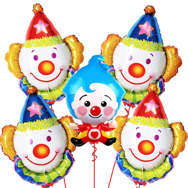 Joker Head Balloons for Carnival Birthday Party Decorations - Big 32 Inch, Pack of 5 | Circus Clown Foil Balloons for Carnival
Joker Head Balloons for Carnival Birthday Party Decorations - Big 32 Inch, Pack of 5 | Circus Clown Foil Balloons for Carnival