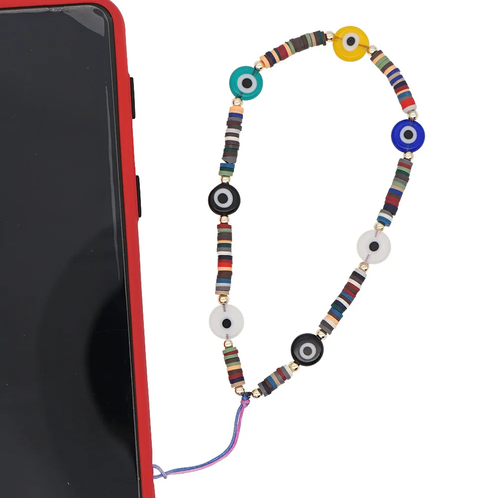 Retro Ethnic Color Soft Pottery Phone Lanyard Devil Eyes Glass Beaded Anti-lost Mobile Phone Chain
Retro Ethnic Color Soft Pottery Phone Lanyard Devil Eyes Glass Beaded Anti-lost Mobile Phone Chain