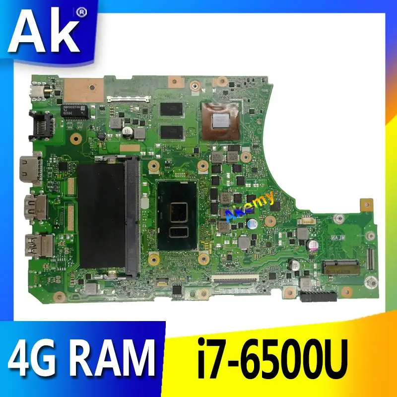 AK X556UJ/X556UV Laptop motherboard For ASUS X556UJ X556UV X556UB X556UR X556UF Teste mainboard original 4g RAM i7-6500U
AK X556UJ/X556UV Laptop motherboard For ASUS X556UJ X556UV X556UB X556UR X556UF Teste mainboard original 4g RAM i7-6500U