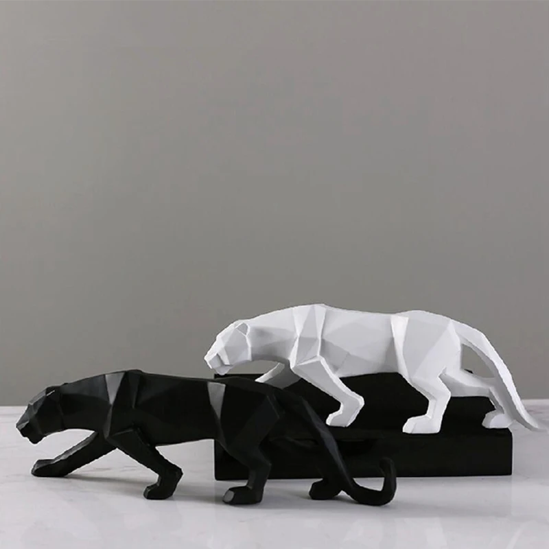 Modern Abstract Leopard Resin Model Crafts Home Black Panther Sculpture Geometric Statue Wildlife Art Decor Origami Statue Gift
Modern Abstract Leopard Resin Model Crafts Home Black Panther Sculpture Geometric Statue Wildlife Art Decor Origami Statue Gift