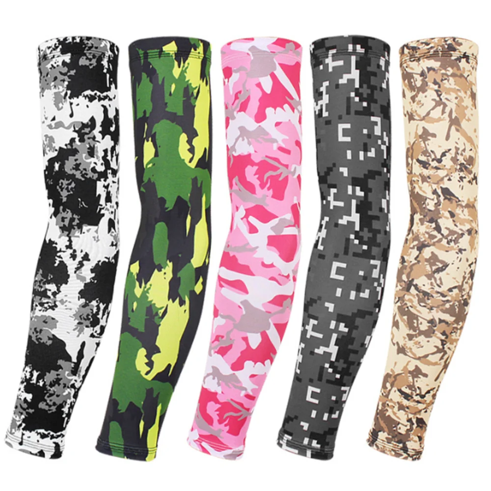 2Pcs Men Cycling Running Bicycle UV Sun Protection Cuff Cover Basketball Elbow Pad Arm Sleeve Bike Sport Warmers Sleeves | Спорт и