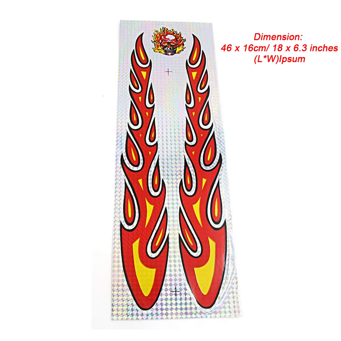 Наклейки самоклеящиеся, с рисунком пламени и огня, 46X16 см
Наклейки самоклеящиеся, с рисунком пламени и огня, 46X16 см