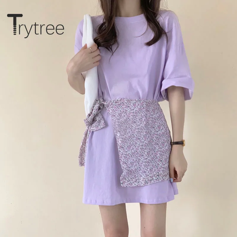 Женская длинная футболка Trytree, повседневная Однотонная футболка с круглым вырезом и принтом в подарок, 3 цвета, свободная универсальная длин...
Женская длинная футболка Trytree, повседневная Однотонная футболка с круглым вырезом и принтом в подарок, 3 цвета, свободная универсальная длин...