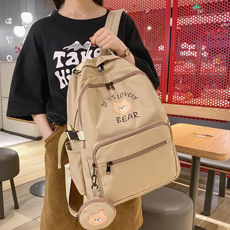 New Waterproof Nylon Women Backpack Female Solid Color Traveling Bag Cute Schoolbag for Teenagers Girls Students Backpack Purse
New Waterproof Nylon Women Backpack Female Solid Color Traveling Bag Cute Schoolbag for Teenagers Girls Students Backpack Purse