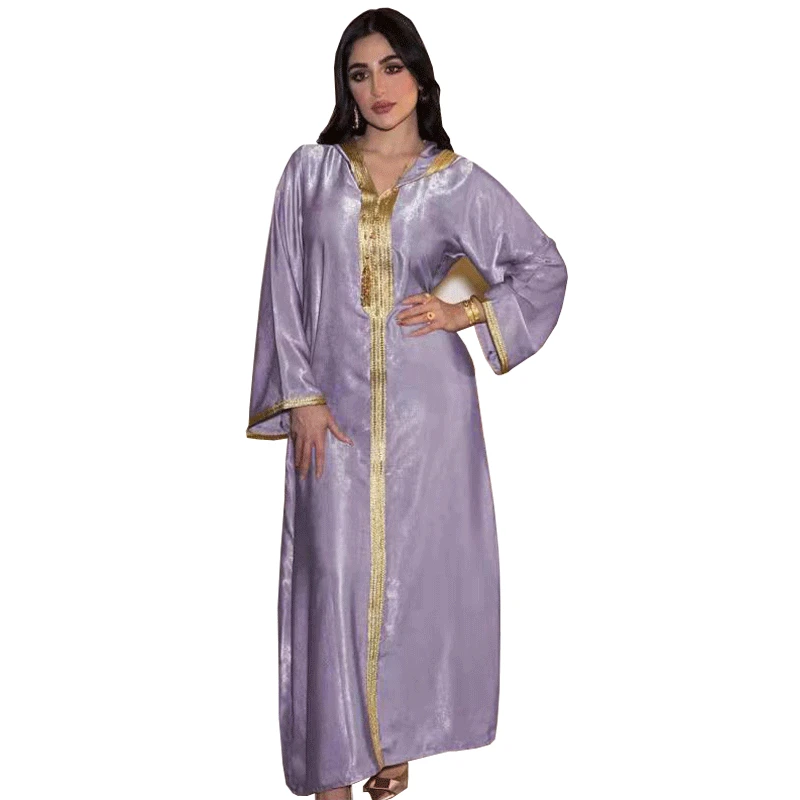 Hooded Muslim Abaya Dress for Women Dubai Arabic Moroccan Caftan Turkish Robe Ramadan Champagne Velvet Islamic Jalabiya Eid
Hooded Muslim Abaya Dress for Women Dubai Arabic Moroccan Caftan Turkish Robe Ramadan Champagne Velvet Islamic Jalabiya Eid