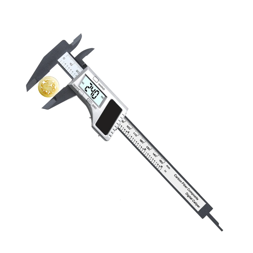 0-150MM Stainless Steel 6 inch Pachymeter Solar Power Digital Vernier Calipers Energy Digital pachometer Gauge Measuring Tools
0-150MM Stainless Steel 6 inch Pachymeter Solar Power Digital Vernier Calipers Energy Digital pachometer Gauge Measuring Tools