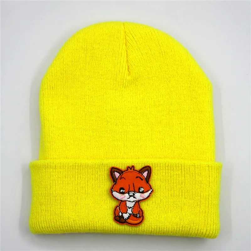 2020 Small Fox Embroidery Cotton Thicken Knitted Hat Winter Warm Hat Skullies Cap Beanie Hat for Men and Women 124
2020 Small Fox Embroidery Cotton Thicken Knitted Hat Winter Warm Hat Skullies Cap Beanie Hat for Men and Women 124