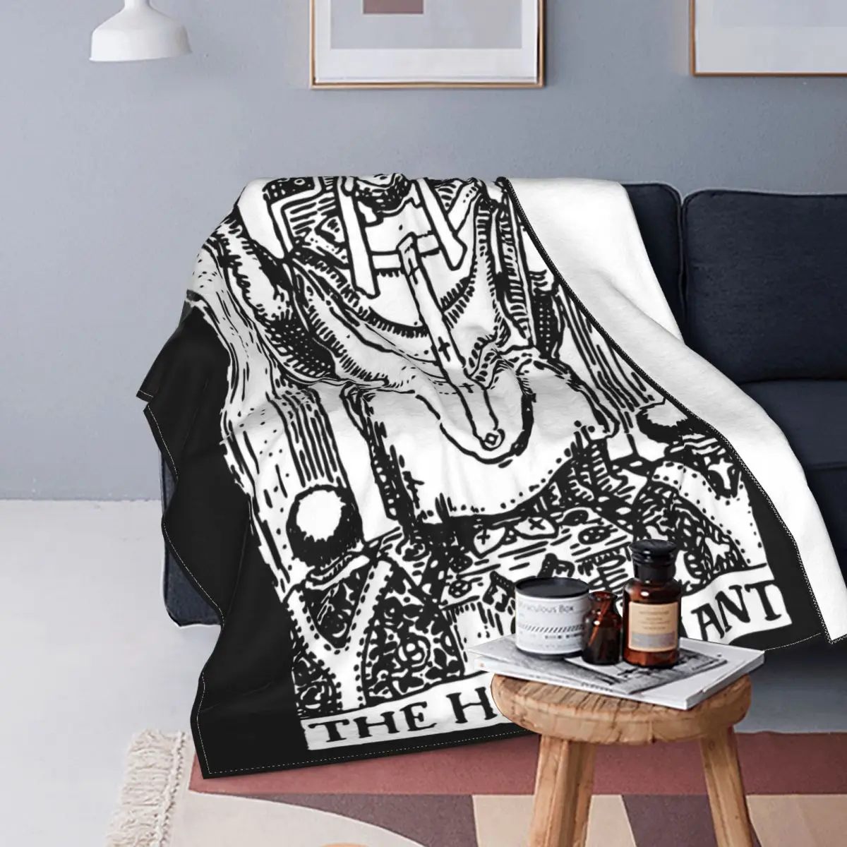 Tarot Card The Hierophant Black White Blanket Velvet All Season Rider Ultra-Soft Throw Blankets for Home Office Quilt
Tarot Card The Hierophant Black White Blanket Velvet All Season Rider Ultra-Soft Throw Blankets for Home Office Quilt