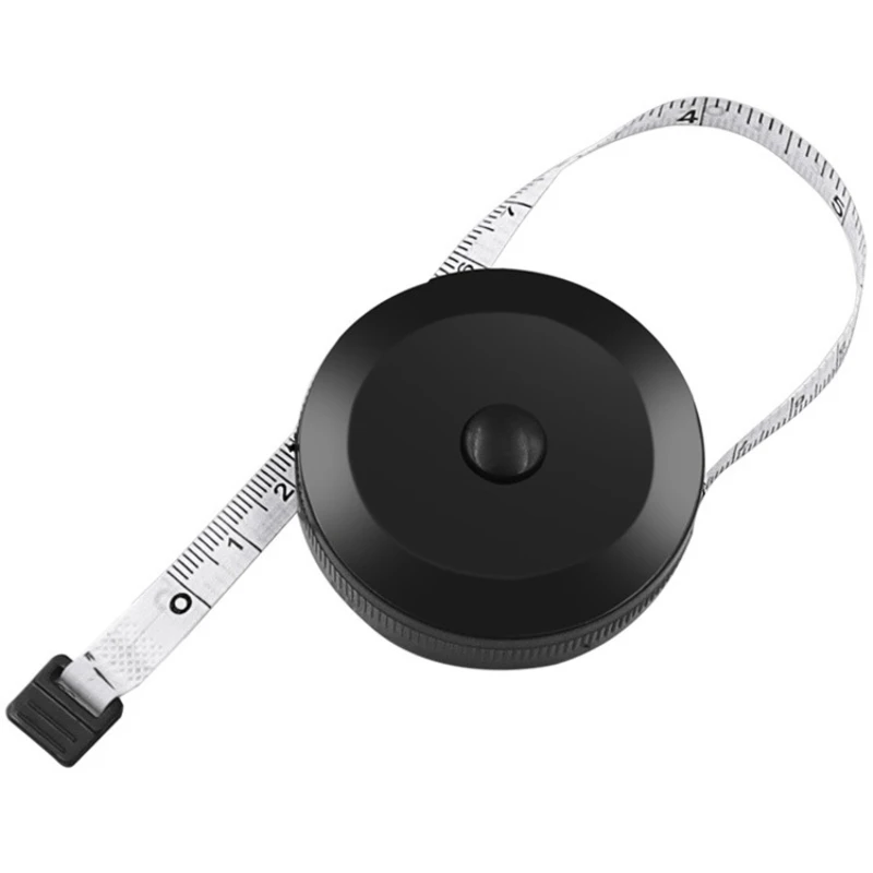 1.5m/60inch Black / White Tape Measures Dual Sided Retractable Tools Automatic ABS Flexible Mini Sewing Button Measuring Tape
1.5m/60inch Black / White Tape Measures Dual Sided Retractable Tools Automatic ABS Flexible Mini Sewing Button Measuring Tape