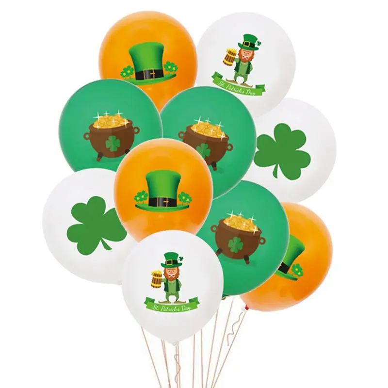 10pcs 12inch Clover Money Can Green Cap Uncle St Patrick's Day Latex Balloon Saint Patrick Day Irish Festival Decor Ballon
10pcs 12inch Clover Money Can Green Cap Uncle St Patrick's Day Latex Balloon Saint Patrick Day Irish Festival Decor Ballon