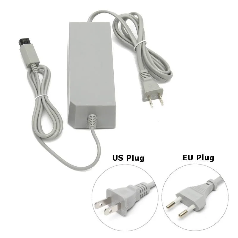 AC Power Adapter 100-240V Supply Cord Cable EU/US Plug for Nintendo-Wii Console Home Replacement Wall Power Adapter Gray
AC Power Adapter 100-240V Supply Cord Cable EU/US Plug for Nintendo-Wii Console Home Replacement Wall Power Adapter Gray