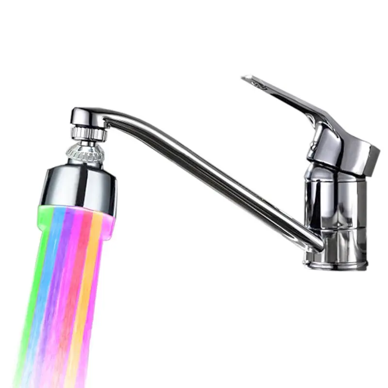 360 Degress Rotatable LED Sink Faucet Aerator Filter ABS Multi-Color Kitchen Tap Head Water Light Stream Spout
360 Degress Rotatable LED Sink Faucet Aerator Filter ABS Multi-Color Kitchen Tap Head Water Light Stream Spout