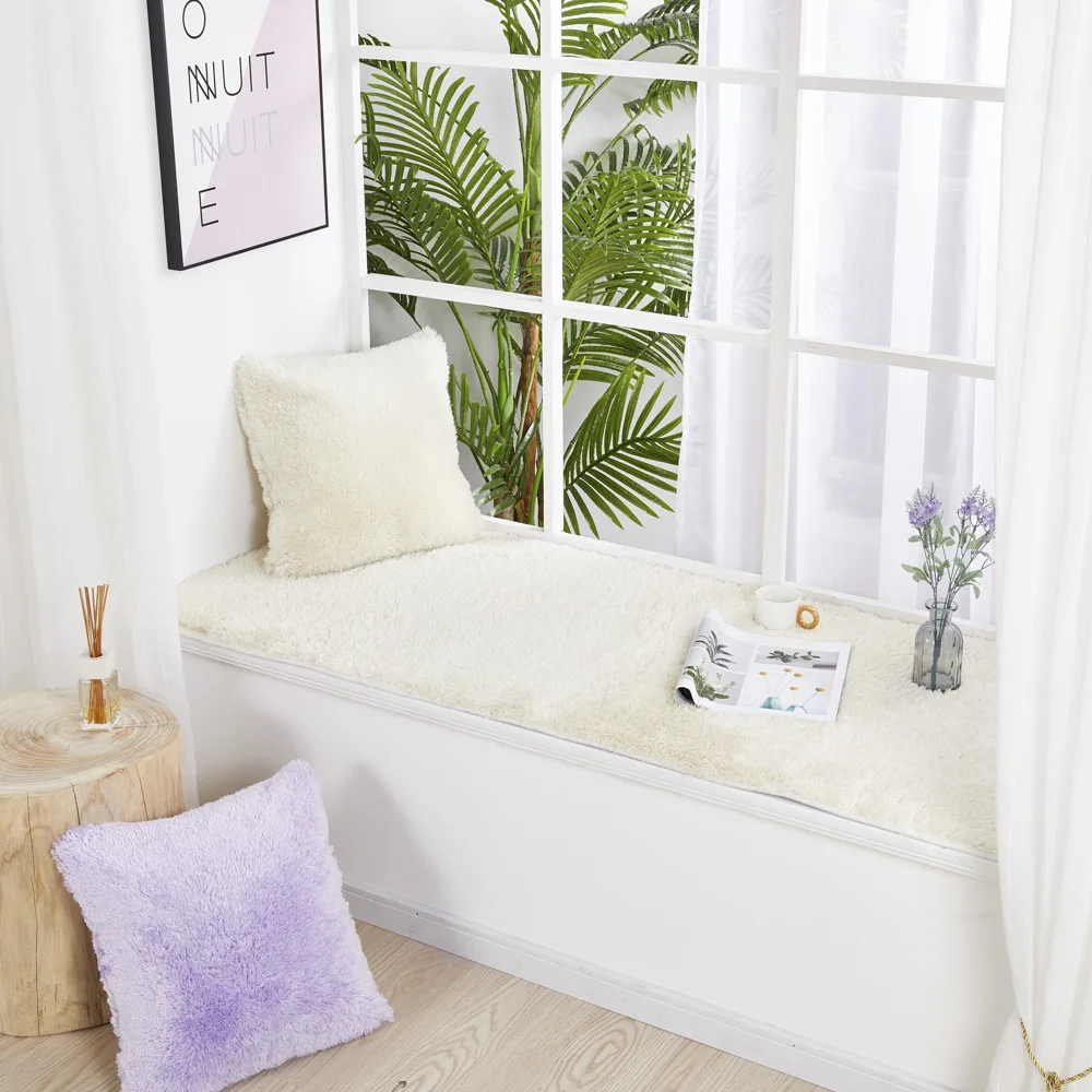 European Style Small Luxury Plush Bay Window Cushion Nordic Bedroom Decoration Tatami Cushions Window Sill Solid Color Blanket
European Style Small Luxury Plush Bay Window Cushion Nordic Bedroom Decoration Tatami Cushions Window Sill Solid Color Blanket