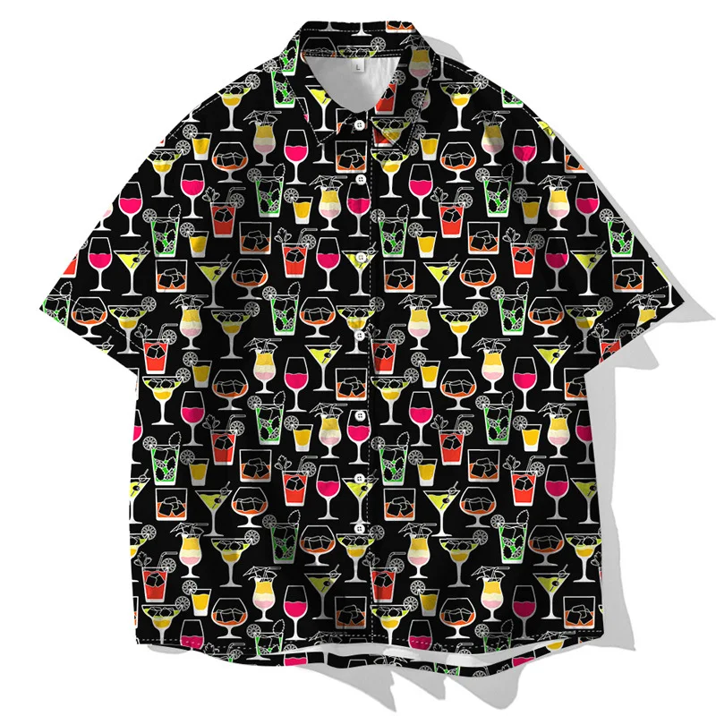 Summer Man Women Shirts Loose Casual Print Over Size Lapel Short-Sleeve Beach Tops Hip Hop Street Shirts Outside Hawaiian Blouse 
Summer Man Women Shirts Loose Casual Print Over Size Lapel Short-Sleeve Beach Tops Hip Hop Street Shirts Outside Hawaiian Blouse