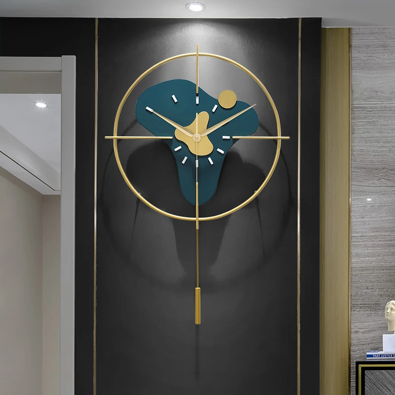 Nordic Pendulum Metal Wall Clock Mechanism Modern Design 3d Watch Home Decor Mural Sticker Ornament Art Living Room Decoration
Nordic Pendulum Metal Wall Clock Mechanism Modern Design 3d Watch Home Decor Mural Sticker Ornament Art Living Room Decoration
