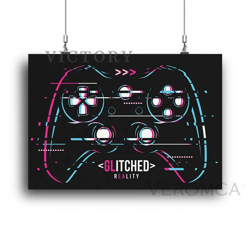 Game Controller Poster Glitched Reality Gaming Canvas Painting Home Decoration Hd Prints Wall Art Modular Boys Bedroom Decor
Game Controller Poster Glitched Reality Gaming Canvas Painting Home Decoration Hd Prints Wall Art Modular Boys Bedroom Decor