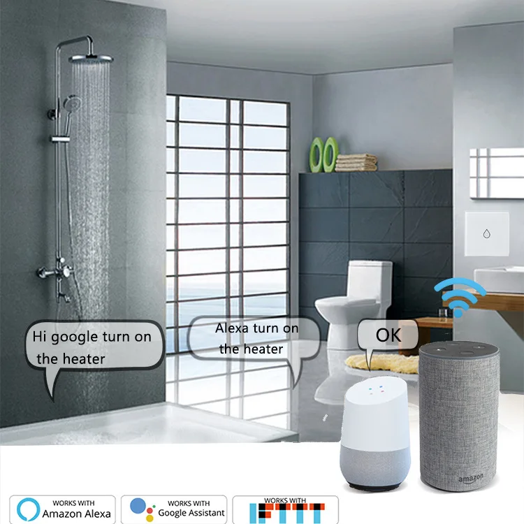 LEDEAST Smart Wifi Switch Horizontal Compatible with Alexa and Google Home US 20A 3000W WiFi Boiler Touch Switch
LEDEAST Smart Wifi Switch Horizontal Compatible with Alexa and Google Home US 20A 3000W WiFi Boiler Touch Switch