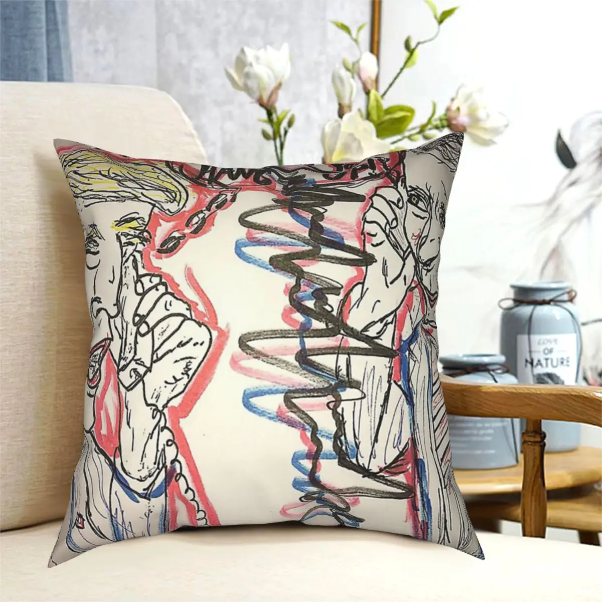 Trump And Putin "No YOU Hang Up" Throw Pillow Cushion Cover Decorative Pillowcases Case Home Sofa Cushions 45x45cm(Double Sides)
Trump And Putin "No YOU Hang Up" Throw Pillow Cushion Cover Decorative Pillowcases Case Home Sofa Cushions 45x45cm(Double Sides)