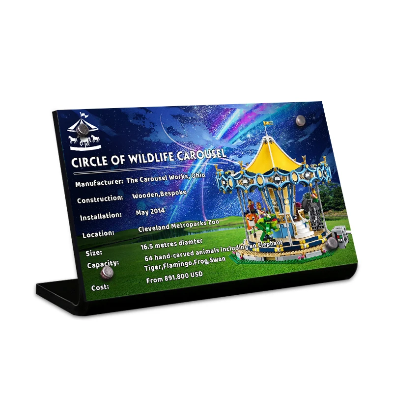 Creative Acrylic Display Stand Brand for 10257 Carousel Building Blocks Decor Home Bricks Gift children Toys
Creative Acrylic Display Stand Brand for 10257 Carousel Building Blocks Decor Home Bricks Gift children Toys