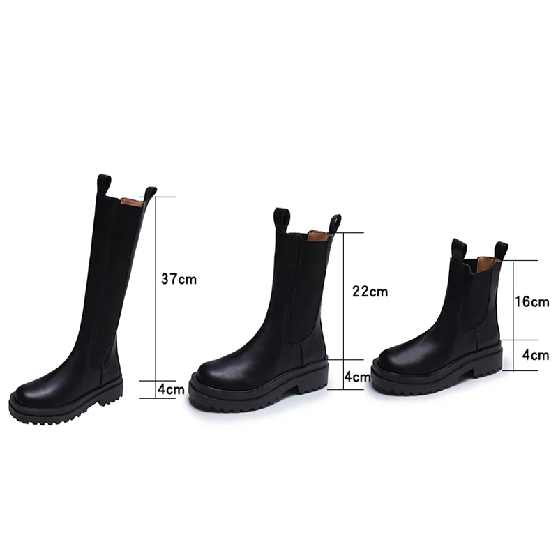 Chelsea Boots Chunky Boots Women Winter Shoes PU Leather Plush Ankle Boots Black Female Autumn Fashion Platform Booties
Chelsea Boots Chunky Boots Women Winter Shoes PU Leather Plush Ankle Boots Black Female Autumn Fashion Platform Booties