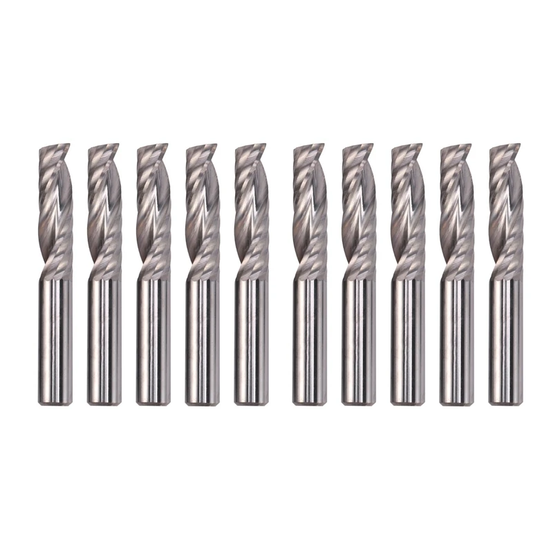 10Pcs Up Down Cut 6MM Spiral Solid Carbide CNC Router Endmill Compression Wood Tungsten End Milling Cutter Tool Bit
10Pcs Up Down Cut 6MM Spiral Solid Carbide CNC Router Endmill Compression Wood Tungsten End Milling Cutter Tool Bit