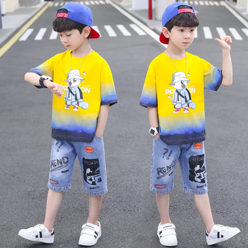 2021 Summer kids clothes Boy Clothing set T-shirt Shorts Sleeve Tops Casual Clothes Cotton Teenage For 4 6 8 10 12 14 Years
2021 Summer kids clothes Boy Clothing set T-shirt Shorts Sleeve Tops Casual Clothes Cotton Teenage For 4 6 8 10 12 14 Years