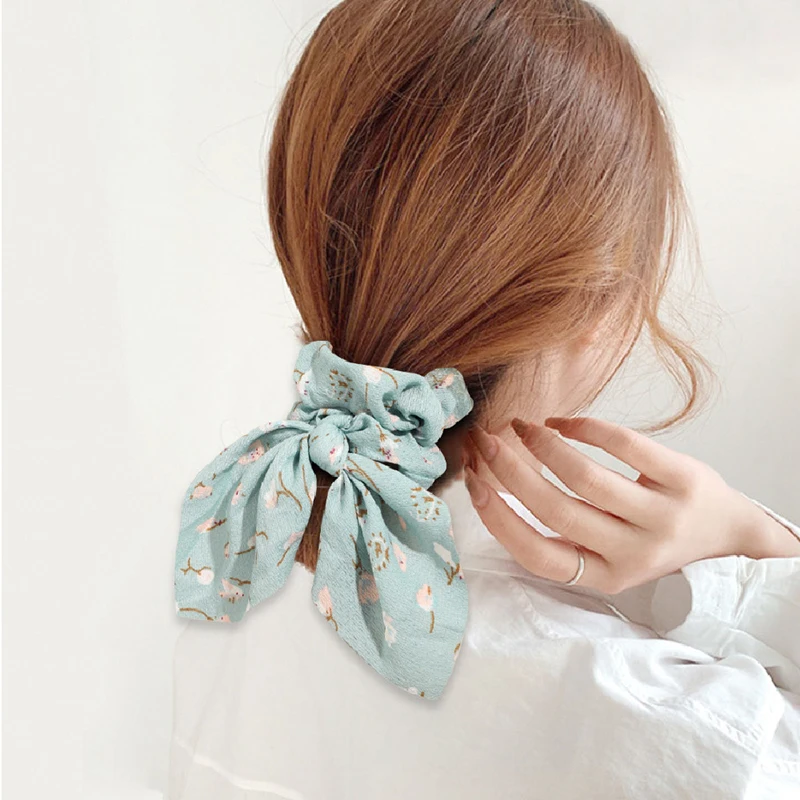 Satin Rabbit Ears Scrunchies Women Elastic Hair Band Floral Print Hair Scarf Bow Rubber Ropes Hair Ties Girls Hair Accessories
Satin Rabbit Ears Scrunchies Women Elastic Hair Band Floral Print Hair Scarf Bow Rubber Ropes Hair Ties Girls Hair Accessories