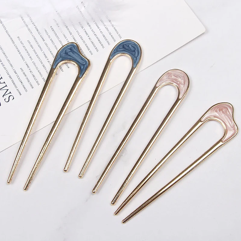 Headwear Women Accessories Simple Fashion Temperament Alloy U Shape Sticks Multicolor Ladies Hair Shell Paper Hairpin Tools
Headwear Women Accessories Simple Fashion Temperament Alloy U Shape Sticks Multicolor Ladies Hair Shell Paper Hairpin Tools