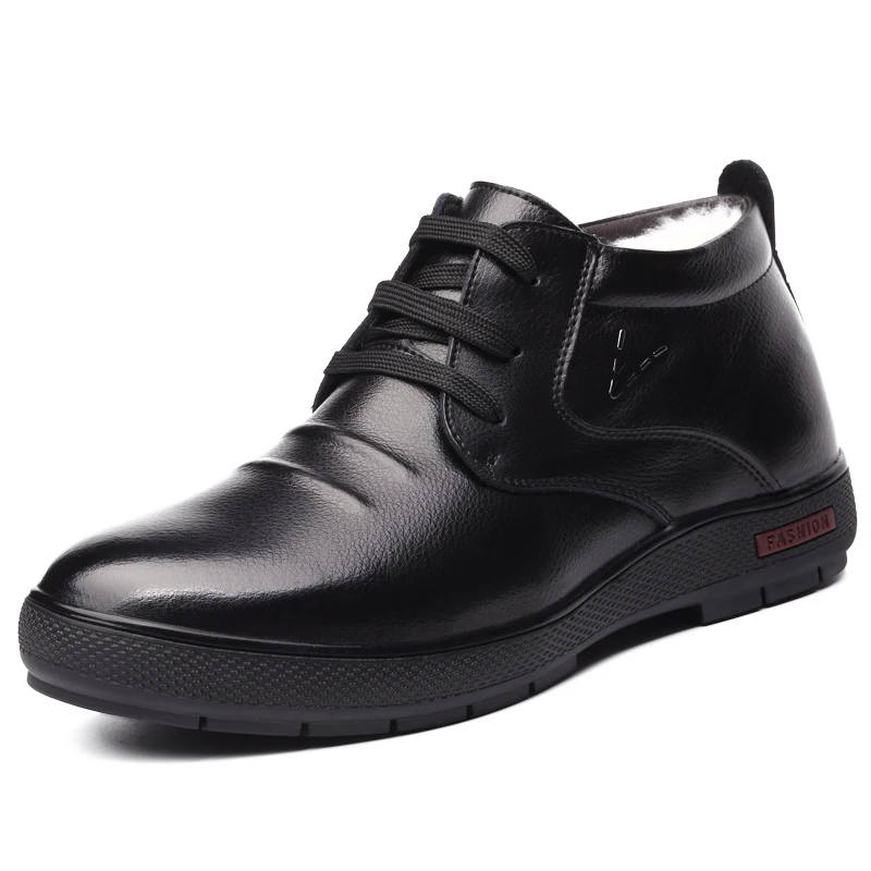 Genuine Leather Wool Warm Men Boots Autumn Winter Ankle Snow Boots Fashion Casual Footwear Men Shoes
Genuine Leather Wool Warm Men Boots Autumn Winter Ankle Snow Boots Fashion Casual Footwear Men Shoes