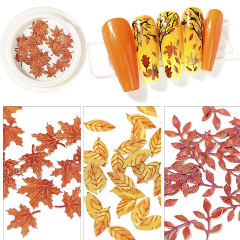 Maple Leaves Nail Art Sequins Holographic Glitter Flakes Paillette Stickers For Nails Autumn Design Decor
Maple Leaves Nail Art Sequins Holographic Glitter Flakes Paillette Stickers For Nails Autumn Design Decor