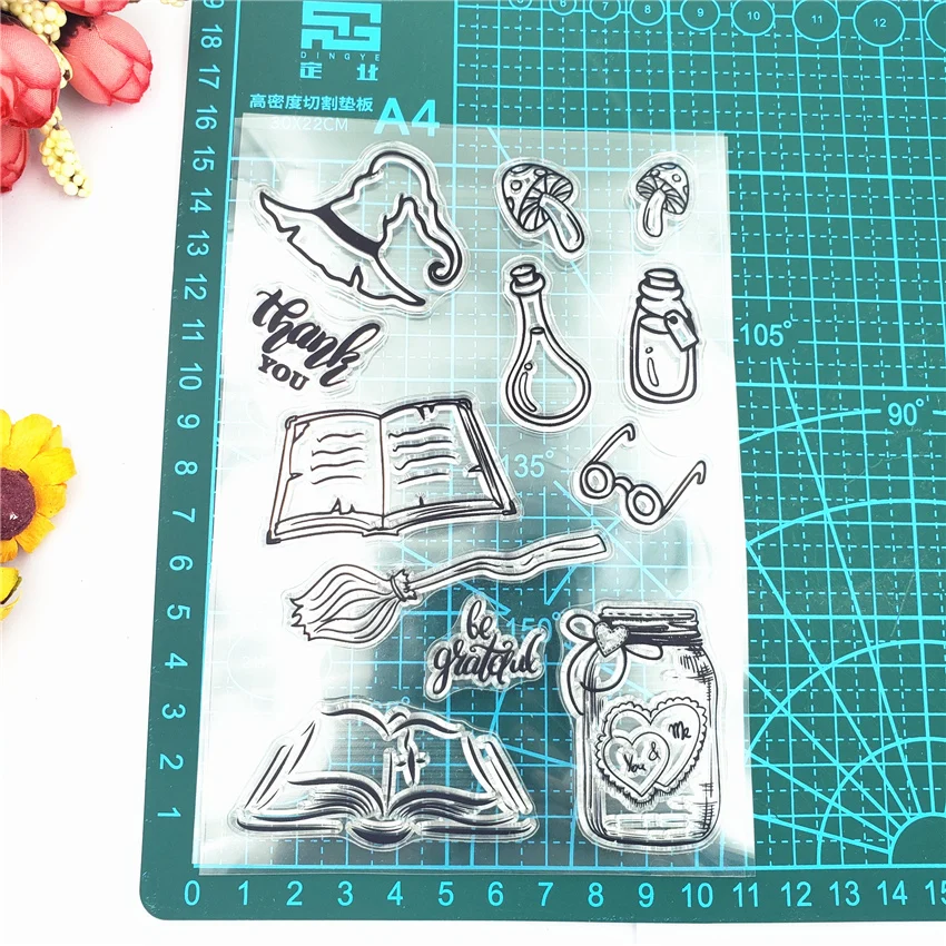Witch Magic Book Clear Stamps Silicone Seal for DIY Scrapbooking Rubber Stamp Making Photo Album Card Decoration Craft Supplies
Witch Magic Book Clear Stamps Silicone Seal for DIY Scrapbooking Rubber Stamp Making Photo Album Card Decoration Craft Supplies