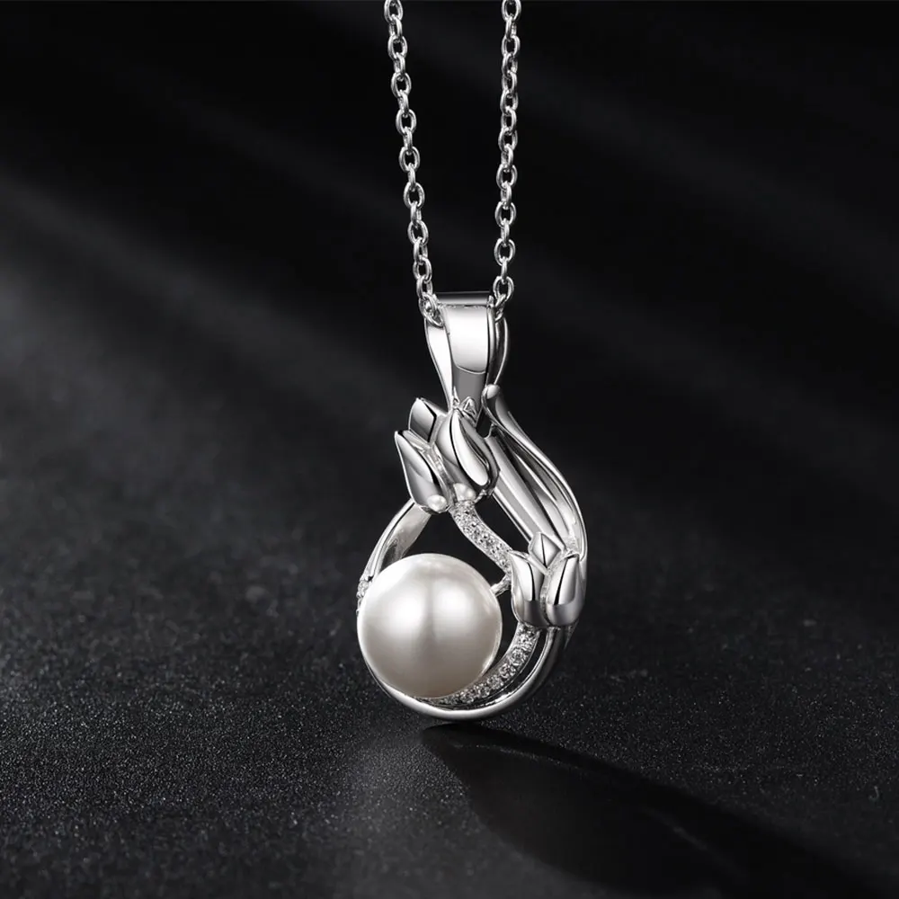 LOVANS Original Design 925 Silver Pearl Pendant Necklace Chain Fine Jewelry Woman Romantic Gift For Engagement Wedding
LOVANS Original Design 925 Silver Pearl Pendant Necklace Chain Fine Jewelry Woman Romantic Gift For Engagement Wedding