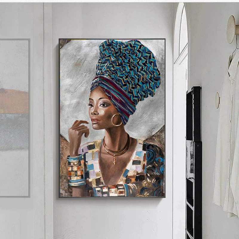 Black Gold Nude African Woman with Delicate Headdress Canvas Painting Poster and Frameless Scandinavian Wall Art Photo Print
Black Gold Nude African Woman with Delicate Headdress Canvas Painting Poster and Frameless Scandinavian Wall Art Photo Print