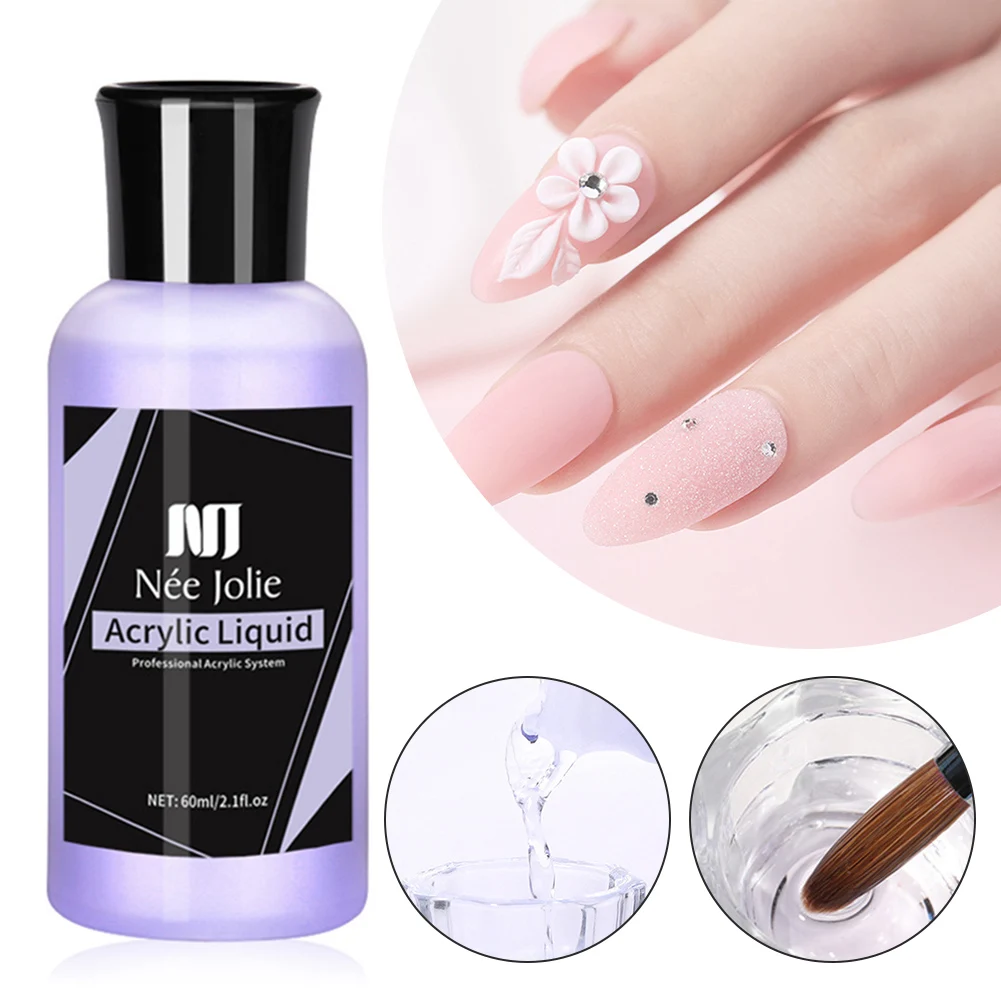 

Nail Liquid Monomer Acrylic Nail Liquid 20ml/60ml Liquid Monomer for Nail DIY Nail Extension Nail Carving Manicure Tool