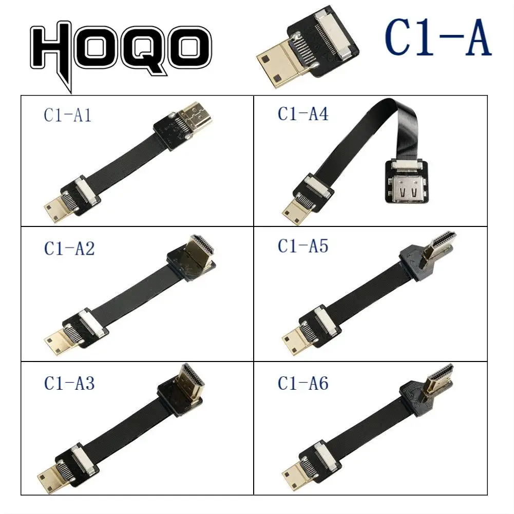 Ribbon Flat FPV HD-Compatible Connector Cable Mini HD to HD/Mini HD 90 Degree 5cm-80cm FFC Pitch 20pin Plug Connector
Ribbon Flat FPV HD-Compatible Connector Cable Mini HD to HD/Mini HD 90 Degree 5cm-80cm FFC Pitch 20pin Plug Connector