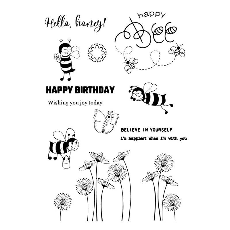 DABOXIBO Bee In Flower Clear Stamps Mold For DIY Scrapbooking Cards Making Decorate Crafts 2020 NEW Arrival
DABOXIBO Bee In Flower Clear Stamps Mold For DIY Scrapbooking Cards Making Decorate Crafts 2020 NEW Arrival