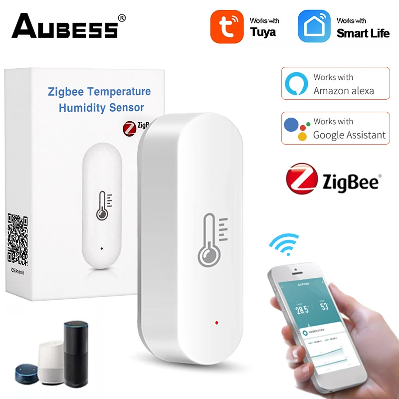 Умный датчик температуры и влажности Tuya Zigbee, беспроводной Измеритель температуры и влажности для всего дома
Умный датчик температуры и влажности Tuya Zigbee, беспроводной Измеритель температуры и влажности для всего дома