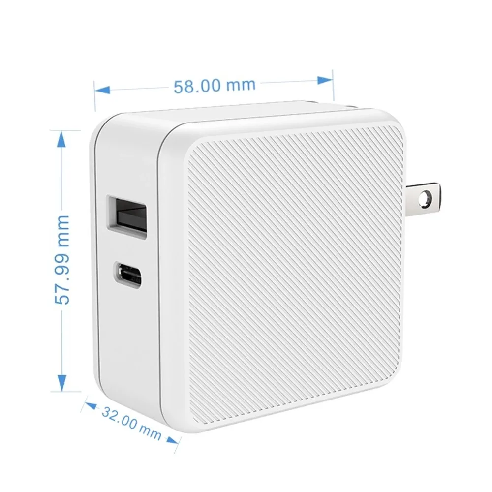M2 65W Fast Charger GaN2pro PD High Power Adapter Foldable Wall Charger with USB-A USB-C Interface for Laptop Phone
M2 65W Fast Charger GaN2pro PD High Power Adapter Foldable Wall Charger with USB-A USB-C Interface for Laptop Phone