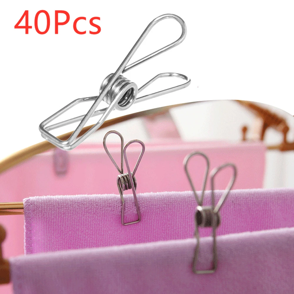 40 шт., зажимы для одежды, из нержавеющей стали
40 шт., зажимы для одежды, из нержавеющей стали