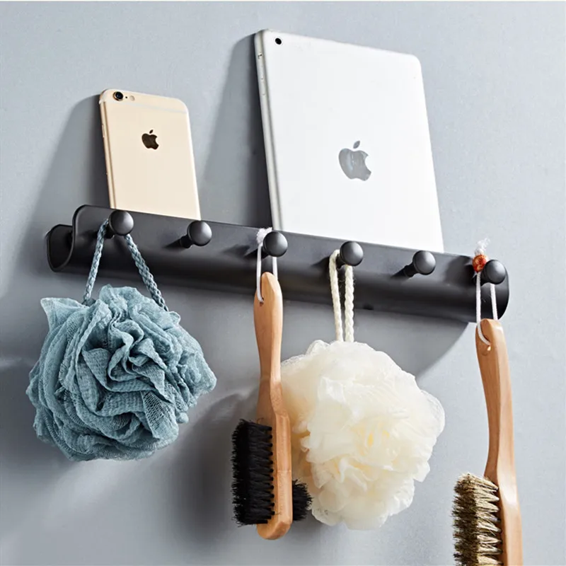 U Style Storage Rack Robe Hooks Space Aluminum Black/White 4-6 Rows Hooks Wall Mounted Hanger Rack Bathroom Hooks Door Hooks
U Style Storage Rack Robe Hooks Space Aluminum Black/White 4-6 Rows Hooks Wall Mounted Hanger Rack Bathroom Hooks Door Hooks