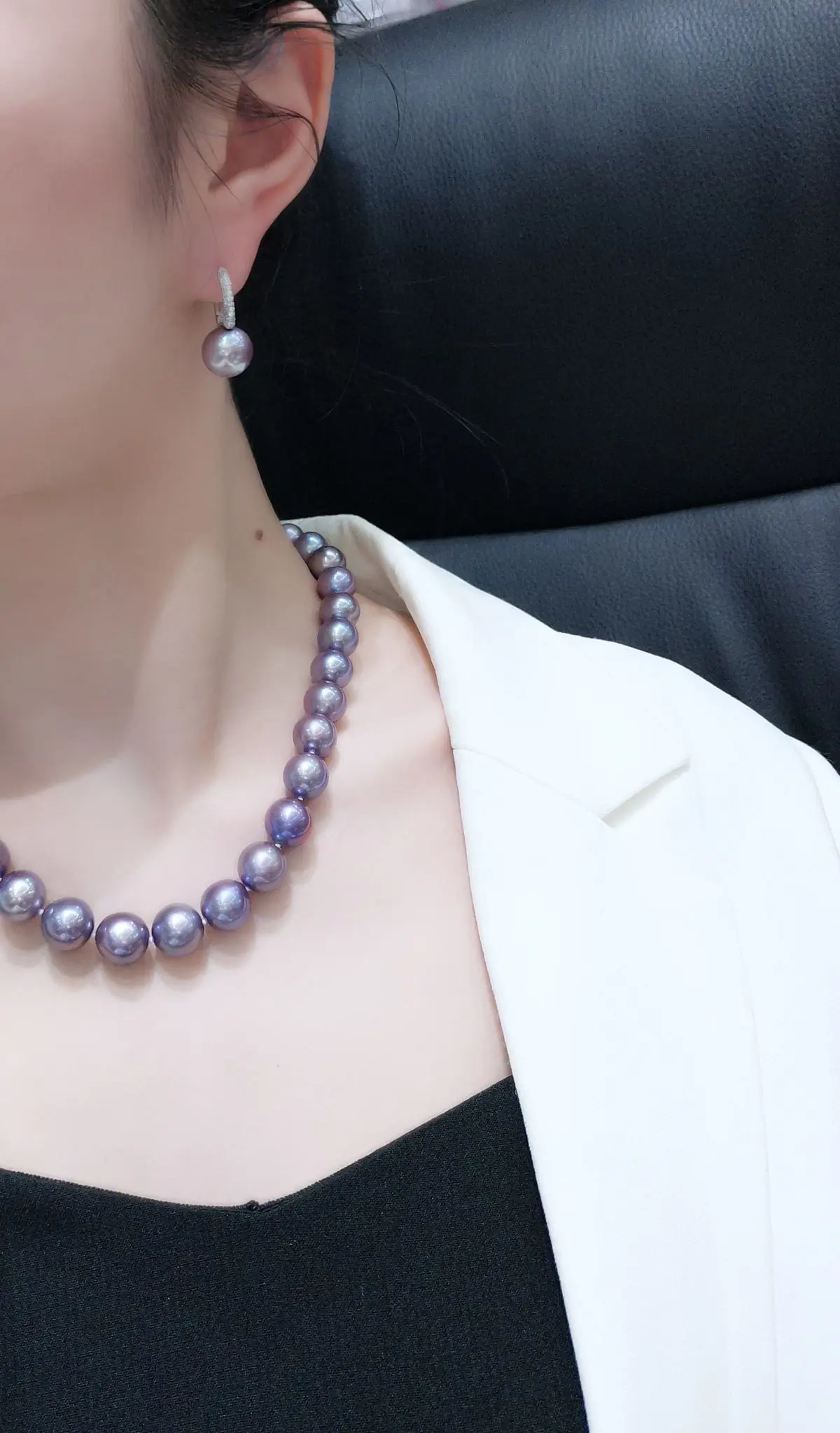 10-11mm near Round purple natural fresh water pearl earring bucket sterling silver
10-11mm near Round purple natural fresh water pearl earring bucket sterling silver