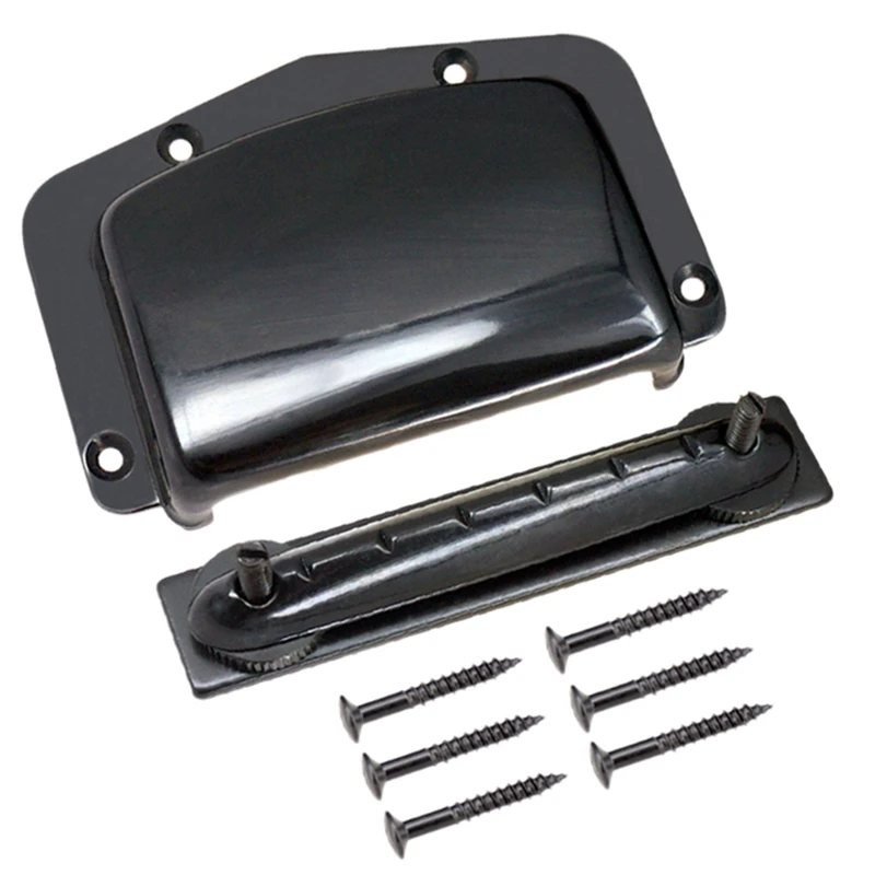 1 Set Guitar Bridge 6 String Saddle Adjustable Fixed Guitar Bridge Cover Protector,Black
1 Set Guitar Bridge 6 String Saddle Adjustable Fixed Guitar Bridge Cover Protector,Black